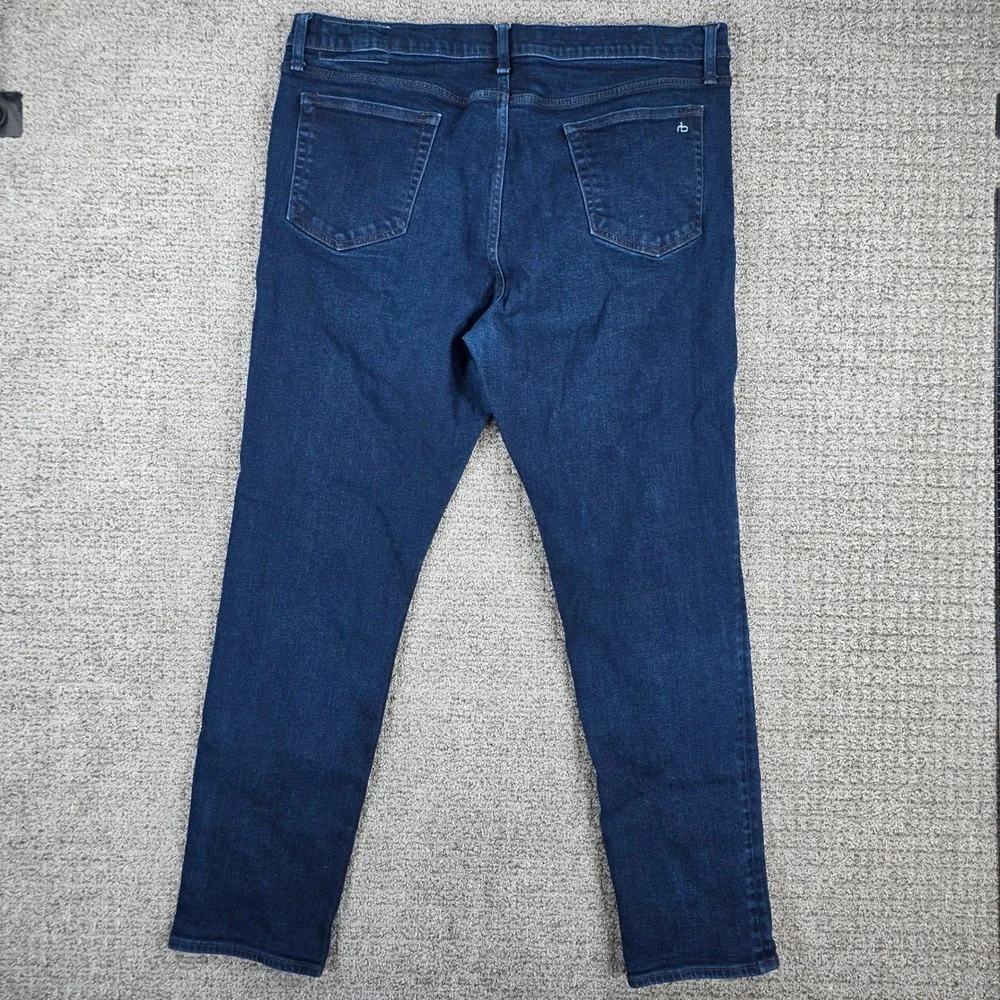 Rag & Bone Fit 2 Slim Jeans Mens 38x32 Dark Wash Rinse Cotton Cashmere